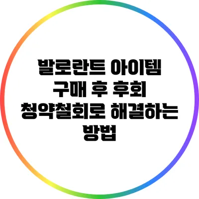 발로란트 아이템 구매 후 후회? 청약철회로 해결하는 방법