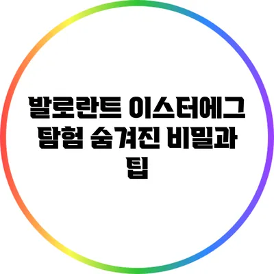 발로란트 이스터에그 탐험: 숨겨진 비밀과 팁
