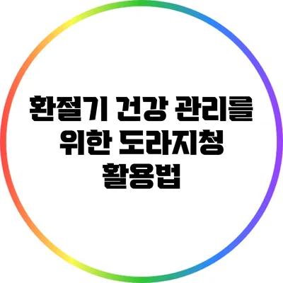 환절기 건강 관리를 위한 도라지청 활용법